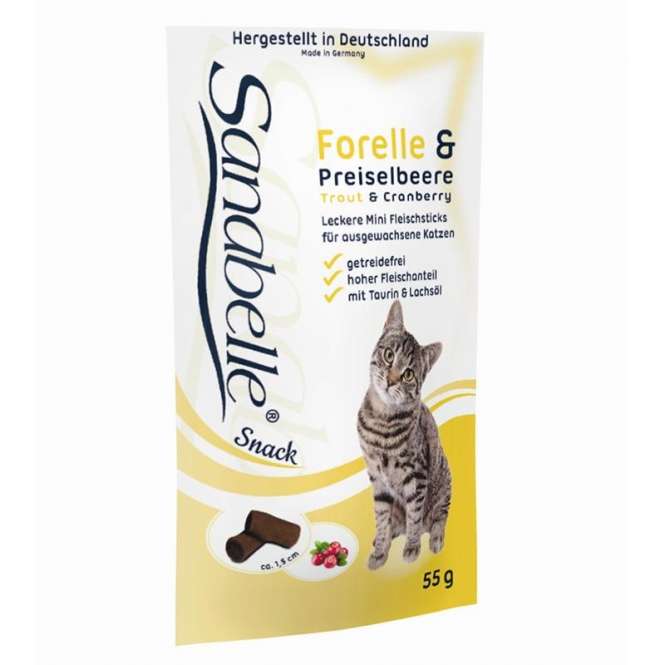 Sanabelle Snack mit Forelle & Preiselbeere 55g