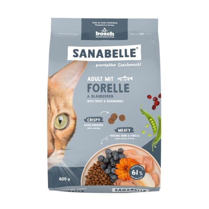 Sanabelle Adult mit Forelle