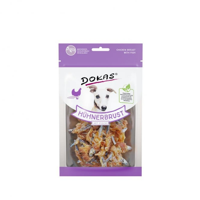 Dokas Dog Snack Hühnerbrust mit Fisch 70 g