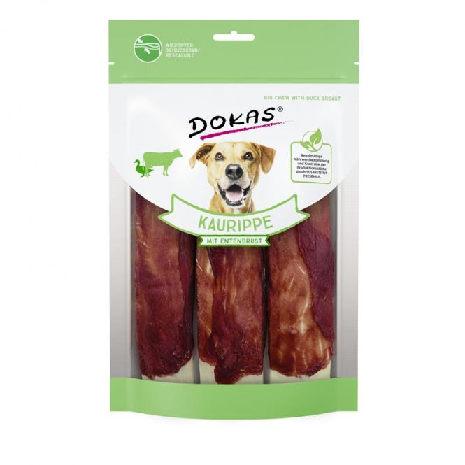 Dokas Dog Snack Kaurippe mit Entenbrustfilet 210g