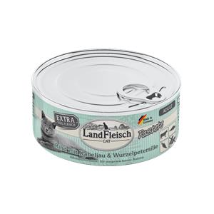 Landfleisch Cat Adult Pastete Rind, Kabeljau, Wurzelpetersilie