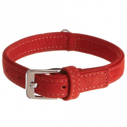 Karlie Halsband Buffalo aus Kalbsleder - Rot