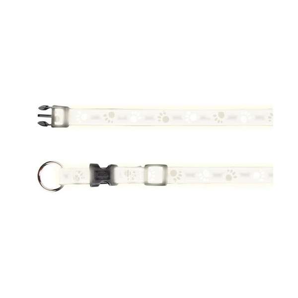 Trixie Halsband Silver Reflect - Pfotenmotiv
