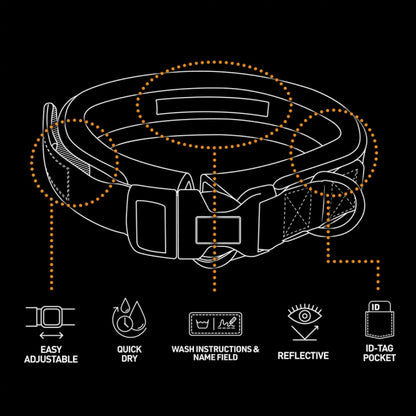 Duvoplus EXPLOR Ultimate Fit Comfy Halsband Classic - Undercover Green - XS