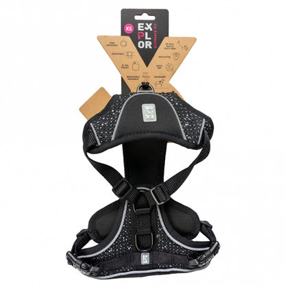 Duvoplus EXPLOR Ultimate Fit No-Pull-Geschirr - granite black - XS - 28-37cm