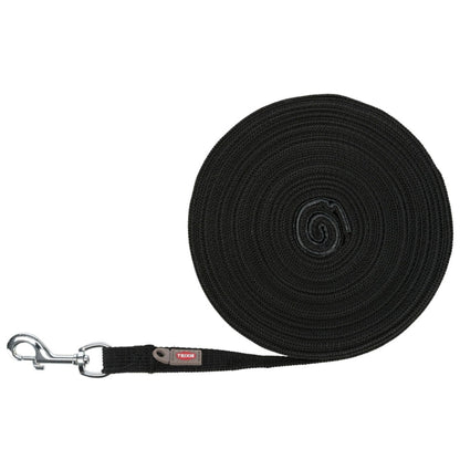 Trixie Schleppleine, 15 m / 20 mm, schwarz