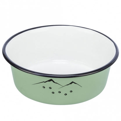 Trixie Napf aus Emaille/Edelstahl - ready for adventure