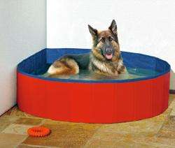 Karlie DOGGY POOL der Swimmingpool für Hunde - Rot-Blau