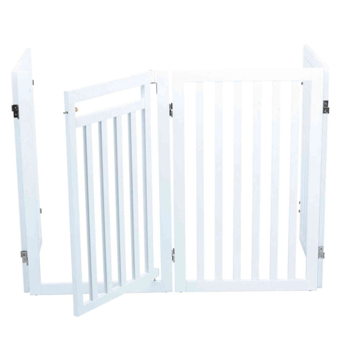 Trixie Hunde-Absperrgitter mit Tür, 4-teilig