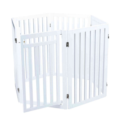 Trixie Hunde-Absperrgitter mit Tür, 4-teilig