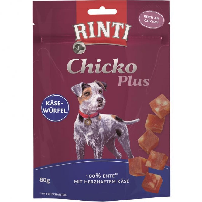 Rinti Chicko Käsewürfel mit Ente 80g