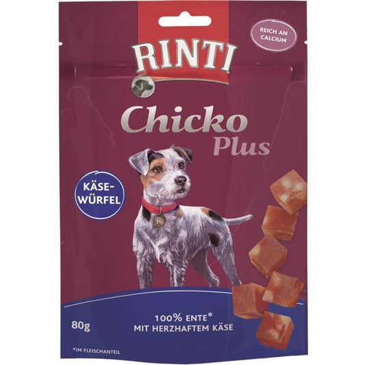 Rinti Chicko Käsewürfel mit Ente 80g