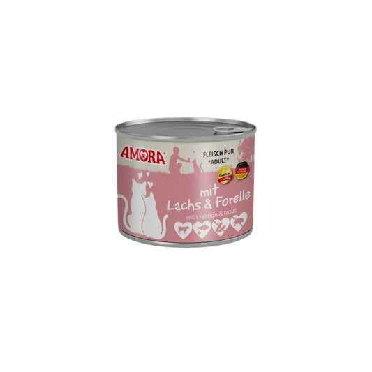 Amora Cat Dose Fleisch Pur mit Lachs & Forelle