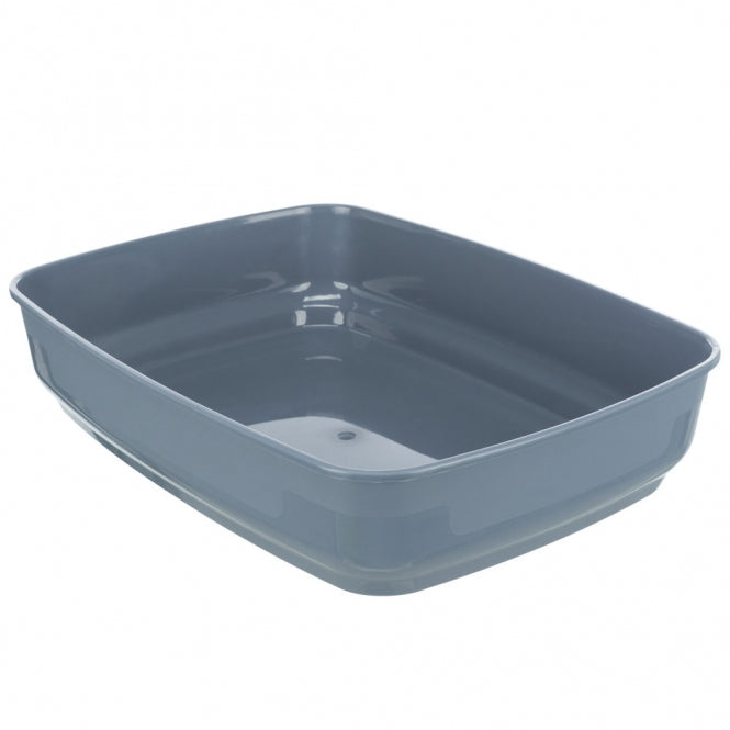 Trixie Katzentoilette Delio mit Motiv - grau/weiß