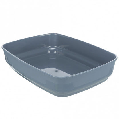 Trixie Katzentoilette Delio mit Motiv - grau/weiß