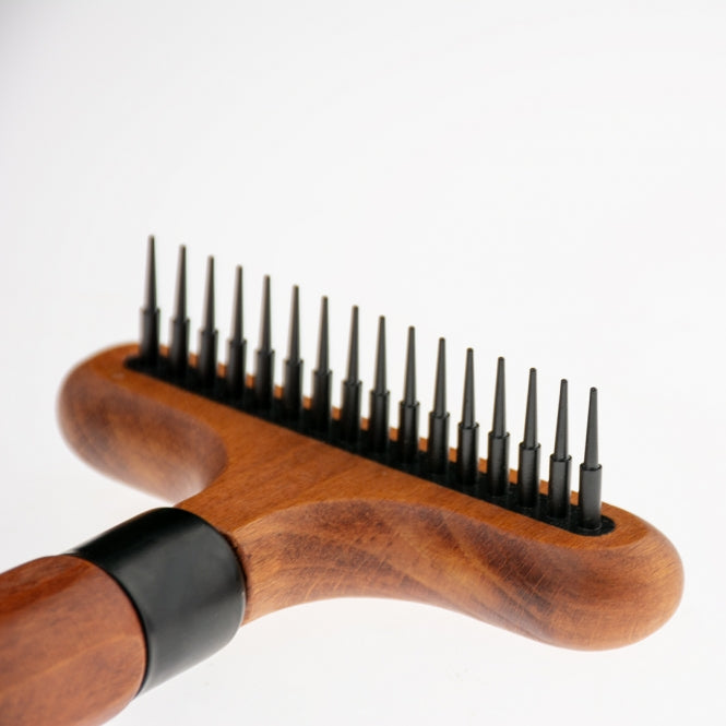 EBI Noir Japandi Entwirrungsharke mit rotierenden Zinken