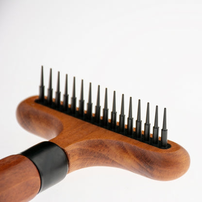 EBI Noir Japandi Entwirrungsharke mit rotierenden Zinken