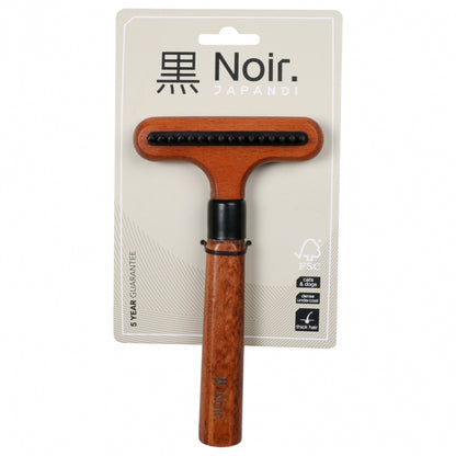 EBI Noir Japandi Entwirrungsharke mit rotierenden Zinken