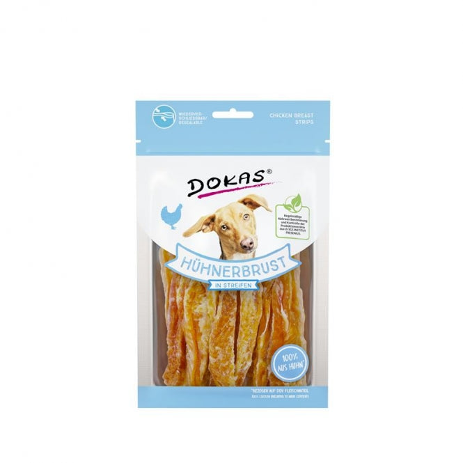 Dokas Dog Snack Hühnerbrust in Streifen 70 g