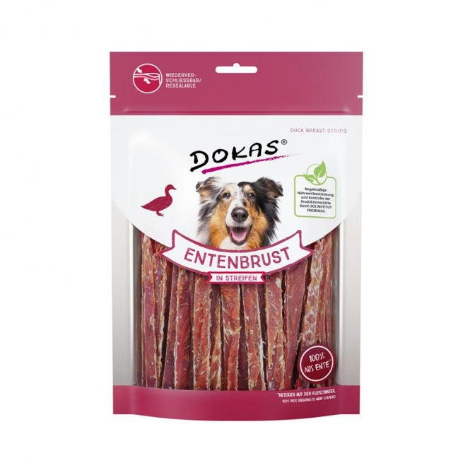Dokas Dog Snack Entenbrust in Streifen 250g