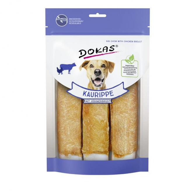 Dokas Dog Snack Kaurippe mit Hühnerbrustfilet 210g