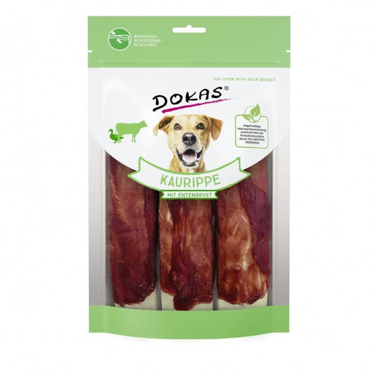Dokas Dog Snack Kaurippe mit Entenbrustfilet 210g