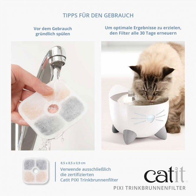 Catit PIXI Trinkbrunnenfilter - 6er Pack