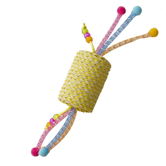 Duvoplus Cat Toy Jolly Rolle mit Seilen - gelb