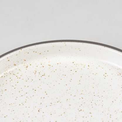 Duvoplus flacher Keramiknapf Stone Speckle - weiß