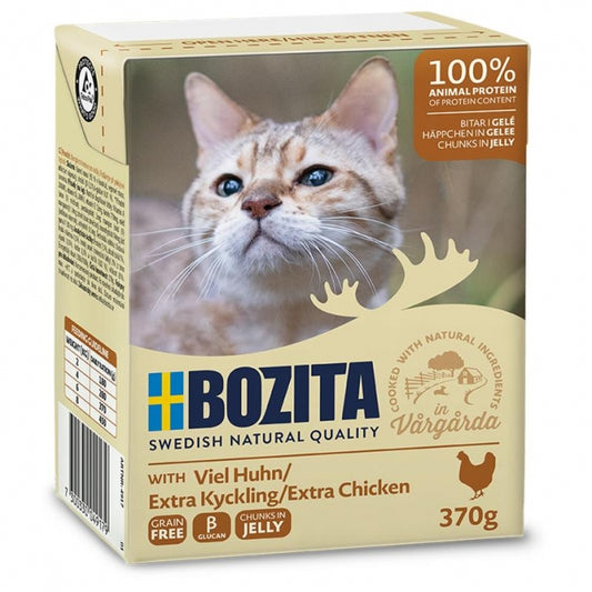 Bozita Cat Tetra Recard Häppchen in Gelee mit viel Huhn 370g